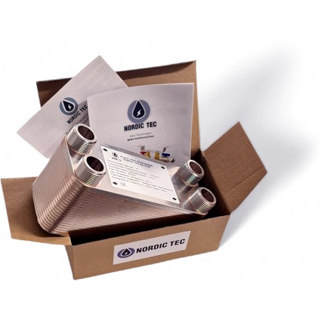 płytowy wymiennik ciepła do kominka Nordic Tec Ba-16-40 PL4