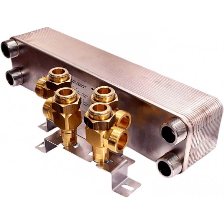 wymiennik płytowy do pompy ciepła i zestaw montażowy Nordic Tec Ba-60-40 PL3