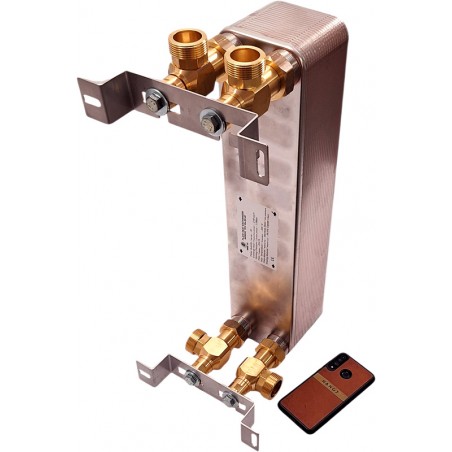 wymiennik ciepła do pompy ciepła Nordic Tec z uchwytami Ba-60-40 PL4