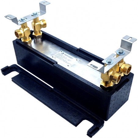 wymiennik płytowy do pompy ciepła 8 kw w izolacji termiczne oraz z uchwytami i śrubunkami Nordic Tec Ba-60-40 PL03