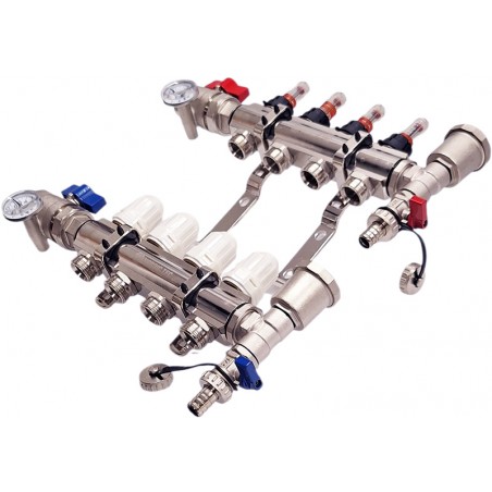 rozdzielacz 4 sekcyjny do podłogówki FULL-SET Nordic Tec RD-CO-4 PL3