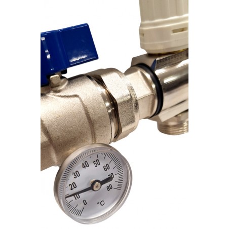 Termometr zaworu od rozdzielacza ogrzewania podłogowego 4 obwody Nordic Tec RD-CO-4-PL3