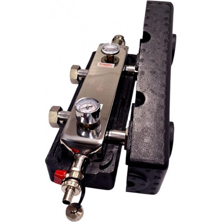 sprzęgło do podłogówki z manometrem, termometrem i izoalcją Nordic Tec PL2