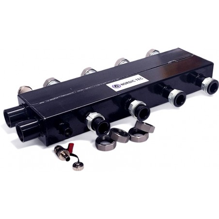 sprzęgło hydrauliczne z rozdzielaczem 4 sekcyjnym 2+2 Nordic Tec