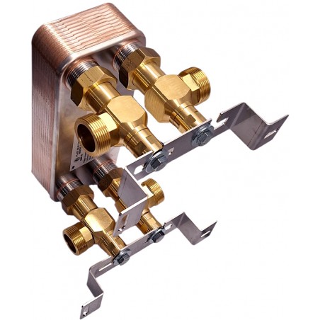 płytowy wymiennik ciepła do co Nordic Tec Ba-27-20 5/4" z uchwytami