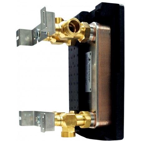 wymiennik płytowy 25 kw z mocowaniem - zestaw Nordic Tec Ba-27-20 PL2