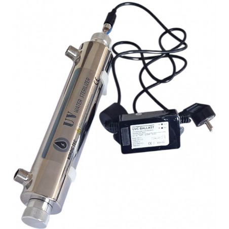 Filtr do wody z lampą UV 16W Philips - do dezynfekcji, z zasilaczem