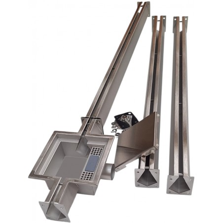 odwodnienie garażowe z podniesioną klapą Full-Inox Nordic Tec 3 kanały odwadniające