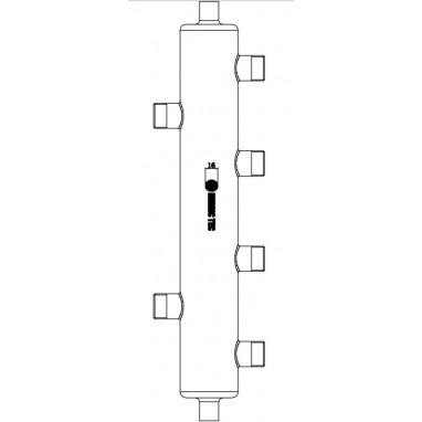 SPRZĘGŁO HYDRAULICZNE na 6 rysunek techniczny