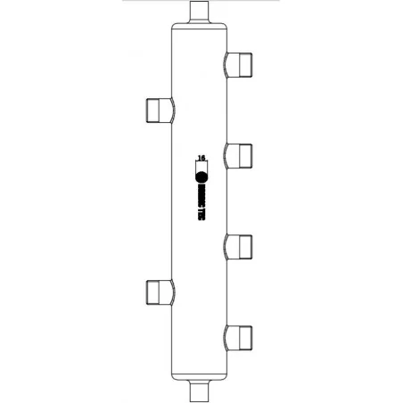 SPRZĘGŁO HYDRAULICZNE na 6 rysunek techniczny