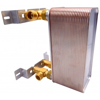 Wymiennik ciepła Ba-16-40 z przyłączami 1"