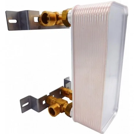 Wymiennik ciepła 22 płytowy 30 kW 1" wspornik