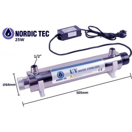 Lampa do wody TUV do sterylizacji E-Coli 25W