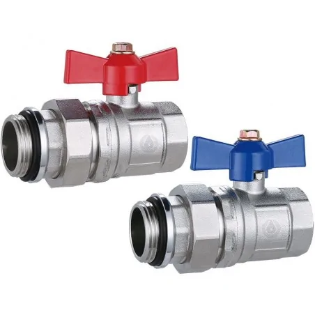 Zawory ze śrubunkami 1 1/4" Nordic Tec