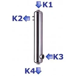 Wymiennik ciepła basenowy Stalowy B2400 700kW 2