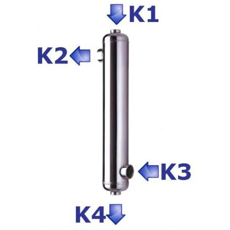 Wymiennik ciepła do basenu Stalowy B2400 704kW