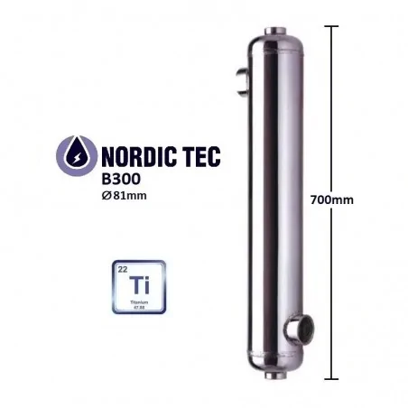 Wymiennik ciepła Tytanowy B300-Ti 90kW Nordic Tec
