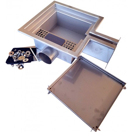 Kratka do odpływu wody Garaż Kotłownia Taras - 1 EXIT | Wybór wariantu prawy