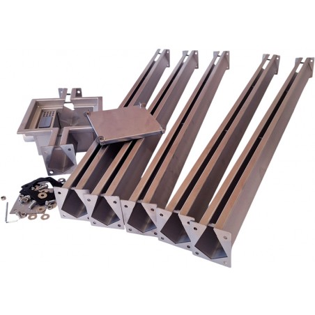 Odpływ liniowy do garażu 5m - Nordic Tec widok front