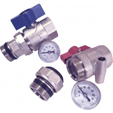 Zawór z termometrem Nordic Tec 1 cal