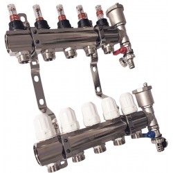 Rozdzielacz do co Nordic Tec 5 obiegów z odpowietrznikiem 2