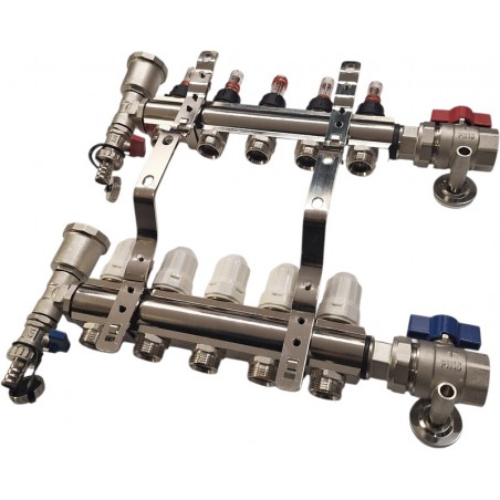 Rozdzielacz 5-obwodowy nordic tec widok z tyłu
