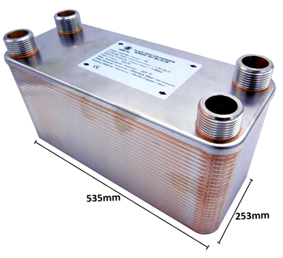 Heat Exchanger Ba-115-70 with large plates' surface