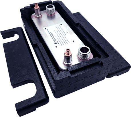 Wymiennik ciepła freon woda gazowy Nordic Tec Ba-26-20 wyposażony