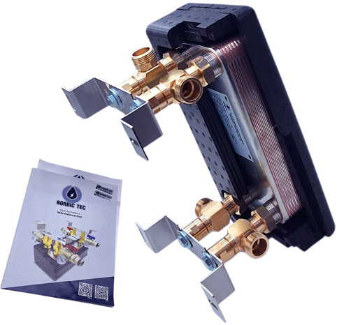 Wymiennik 15-płytowy do ogrzewania zestaw 4