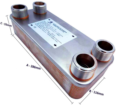 Scambiatore di calore 1 pollice Ba-32-20