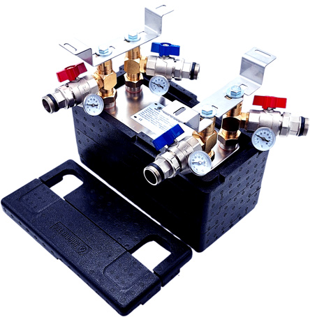 set con scambiatore di calore a piastre con valvole e termometri Nordic TEc Ba-32-60