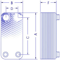 Heat Pump Monoblock Plate Heat Exchanger NT Ba-60-100