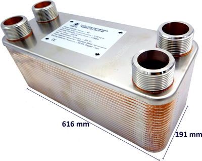 Plate Heat Exchanger 2" for a HP / 2-inch