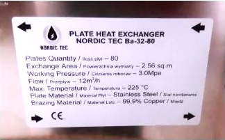 Heat Exchanger flow direction Nordic Tec