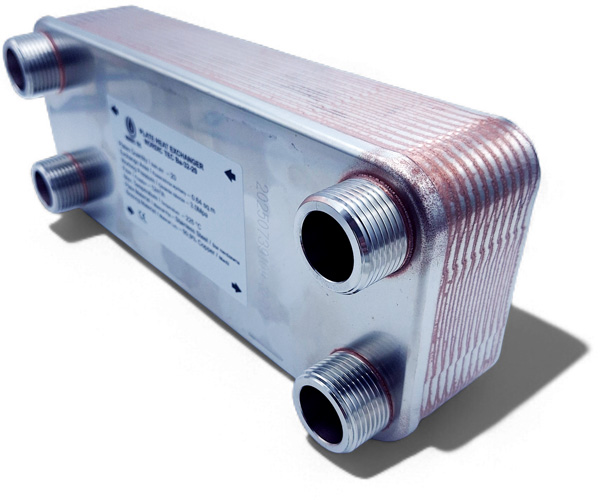 Wymiennik ciepła ze śladami lutu miedzianego