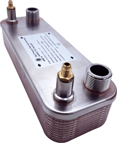 Wymiennik freon-woda ze złączkami Nordic Tec