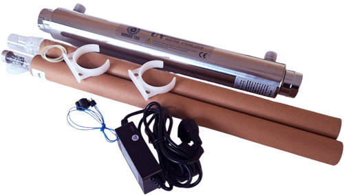 lampa uv do wody pitnej 25W Nordic Tec zestaw