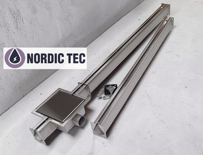 Odpływ liniowy garażowy wewnętrzny Nordic Tec PL 98