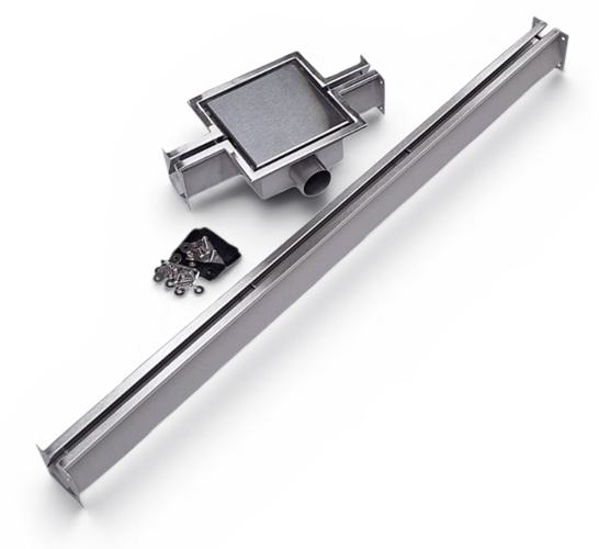 Odwodnienia liniowe garażowe Nordic Tec z kratką FULL-INOX