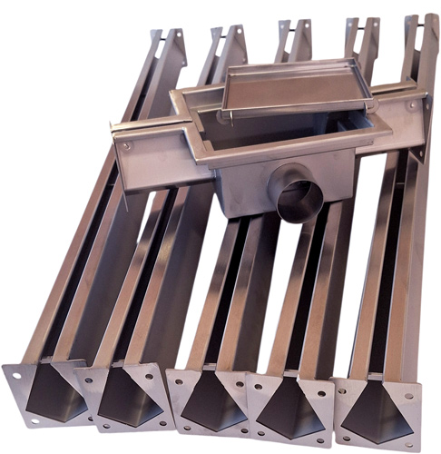 zestaw odwodnienia liniowego do garażu 5m przemysłowego Nordic Tec