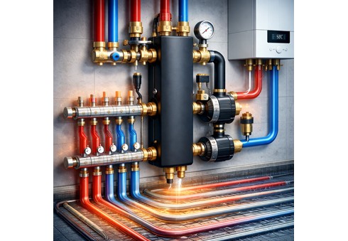 Sprzęgło hydrauliczne do ogrzewania podłogówego - Analiza