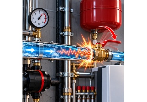 Uderzenie hydrauliczne - czym jest młot wodny i jakie problemy powoduje?